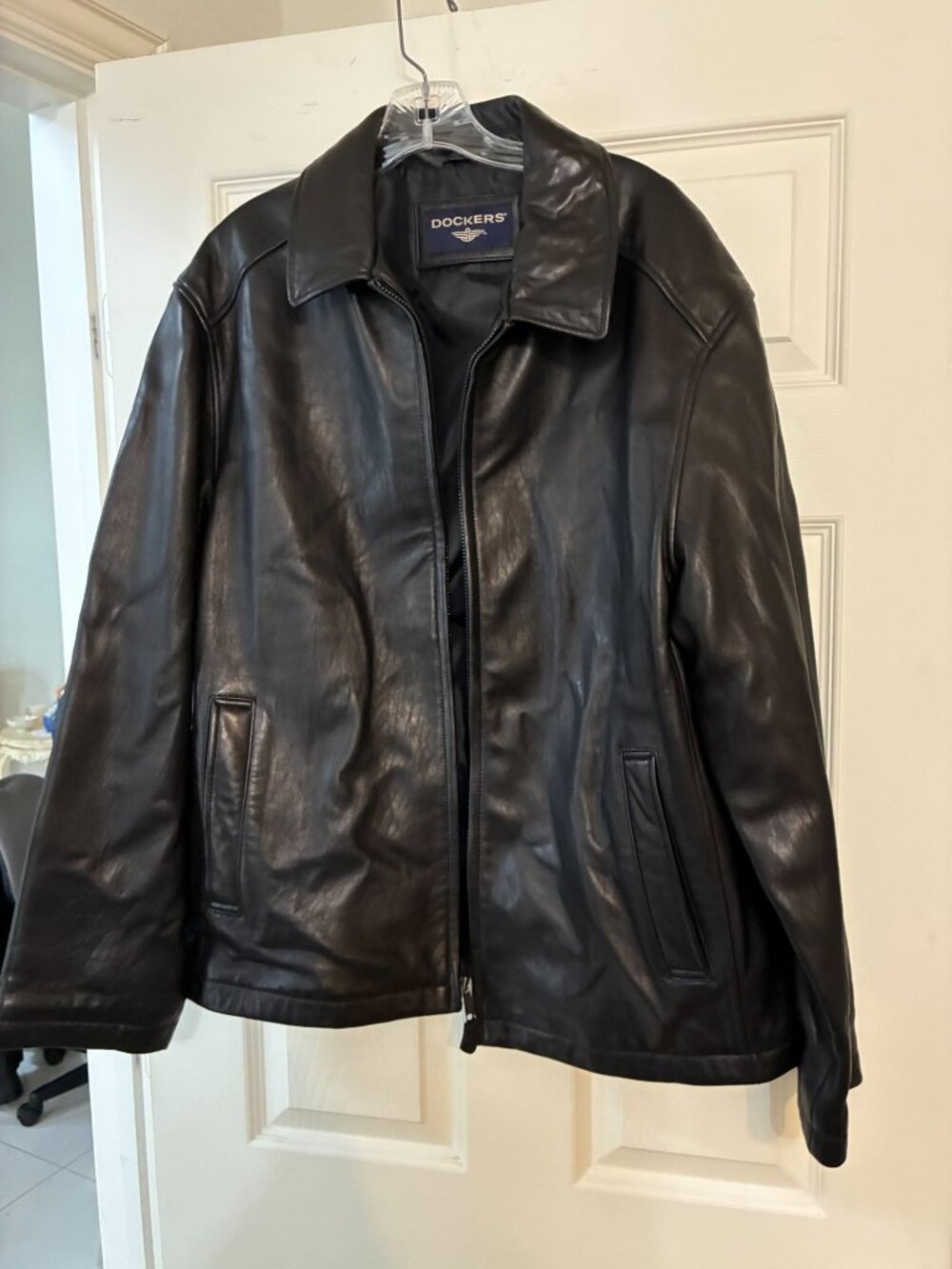 Dockers Black Leather Jacket